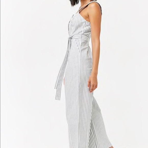 Vertical stripe jumpsuit - Picture 2 of 2